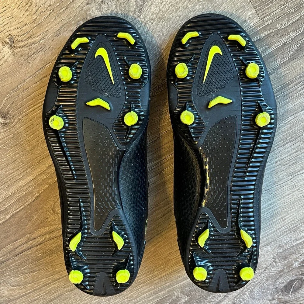 Nike Phantom GT Club FG MG Black Yellow Youth 6 Women 7.5 UK 5.5 EU 38.5‎